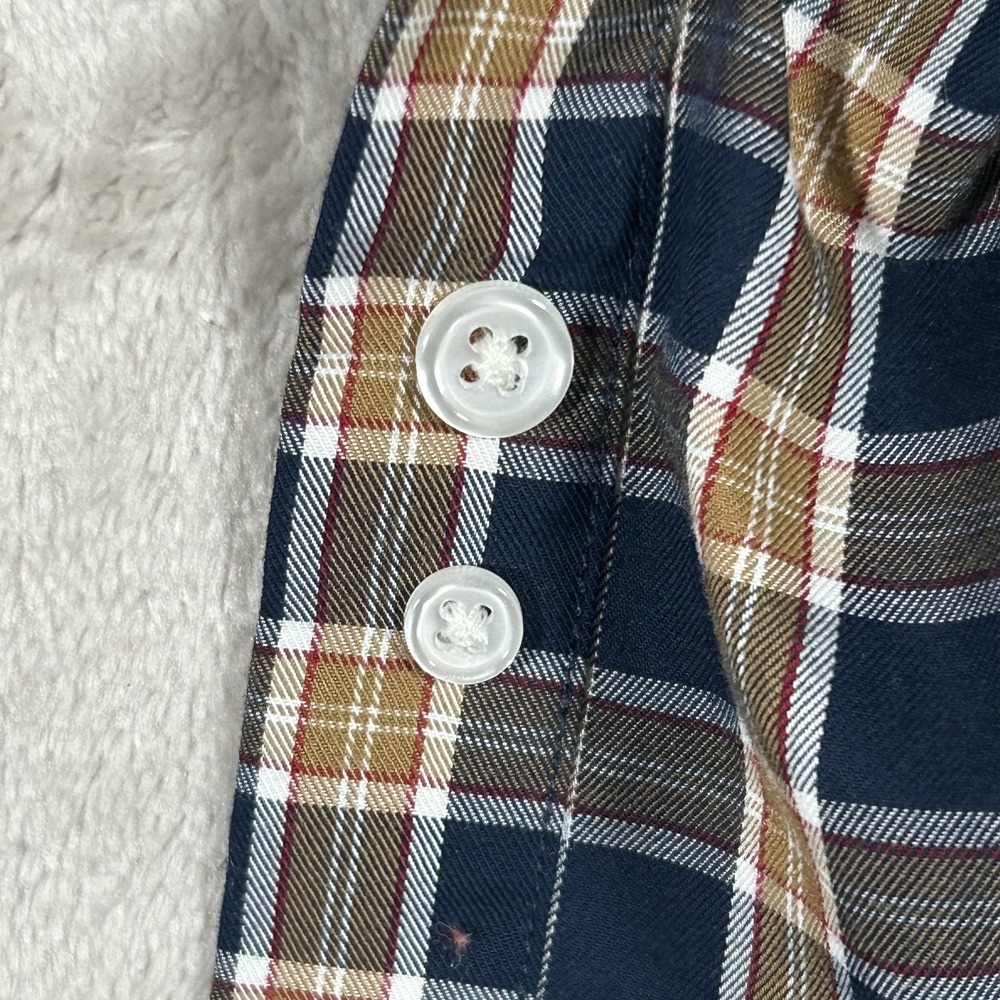 Under 510 Dress Shirt Mens XS Blue Plaid Lightweight Button Down Long Sleeve EUC - Picture 15 of 15